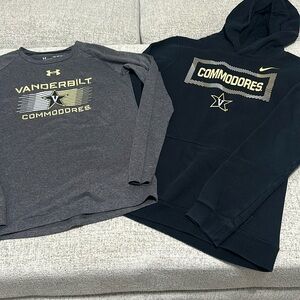 Youth hoodie and long sleeve tshirt